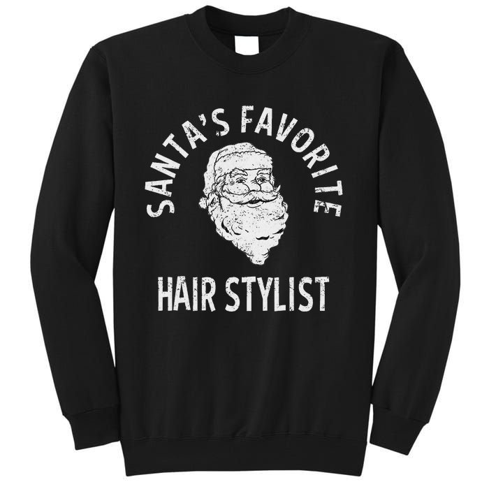 SantaS Favorite Hair Stylist Christmas Tall Sweatshirt