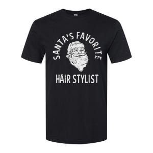 SantaS Favorite Hair Stylist Christmas Softstyle CVC T-Shirt