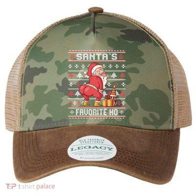 SantaS Favorite Ho Twerking Santa Offensive Ugly Sweater Cute Gift Legacy Tie Dye Trucker Hat