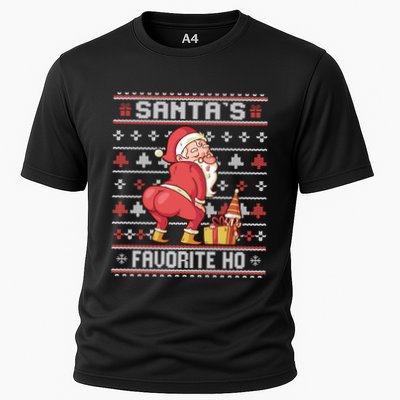 SantaS Favorite Ho Twerking Santa Offensive Ugly Sweater Cute Gift Performance Shirt