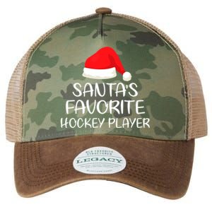 Santas Favorite Hockey Player Matching Family Xmas Cool Gift Legacy Tie Dye Trucker Hat