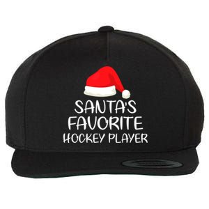 Santas Favorite Hockey Player Matching Family Xmas Cool Gift Wool Snapback Cap