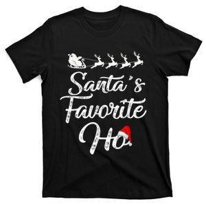 Santa's Favorite Ho Funny Christmas Santa Claus  Wo T-Shirt