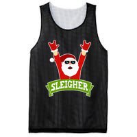 Sleigher Funny Heavy Metal Music Santa Christmas Mesh Reversible Basketball Jersey Tank