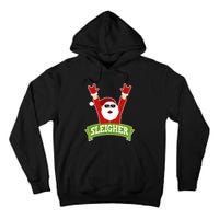 Sleigher Funny Heavy Metal Music Santa Christmas Tall Hoodie