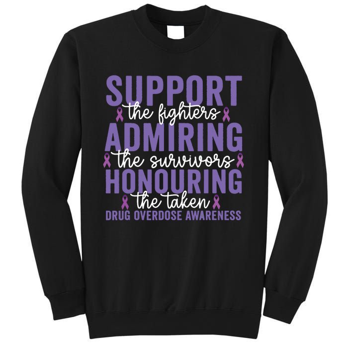 Support Fighters Honouring Taken Drug Overdose Awareness Sweatshirt