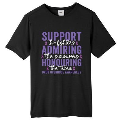 Support Fighters Honouring Taken Drug Overdose Awareness Tall Fusion ChromaSoft Performance T-Shirt