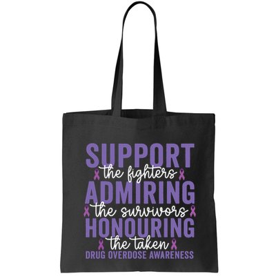 Support Fighters Honouring Taken Drug Overdose Awareness Bag
