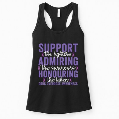 Support Fighters Honouring Taken Drug Overdose Awareness Womens Tank Top