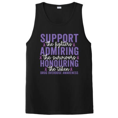 Support Fighters Honouring Taken Drug Overdose Awareness PosiCharge Competitor Tank