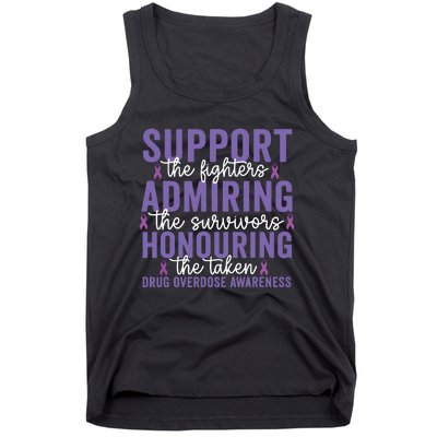 Support Fighters Honouring Taken Drug Overdose Awareness Tank Top