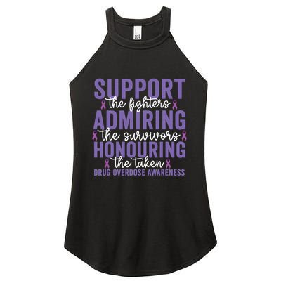 Support Fighters Honouring Taken Drug Overdose Awareness Women's Perfect Tri Rocker Tank