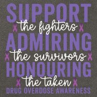 Support Fighters Honouring Taken Drug Overdose Awareness Cotton Canvas Backpack