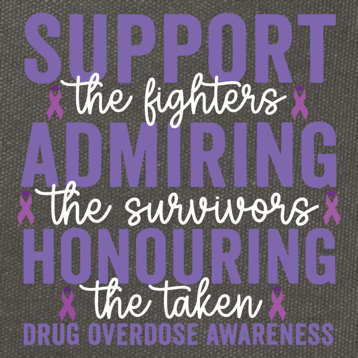 Support Fighters Honouring Taken Drug Overdose Awareness Cotton Canvas Backpack