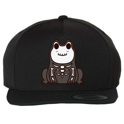 Spooky Frog Halloween Decor Wool Snapback Cap