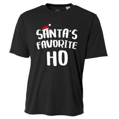 Santa's Favorite Ho Shirt Funny Christmas Gift Cooling Performance Crew T-Shirt