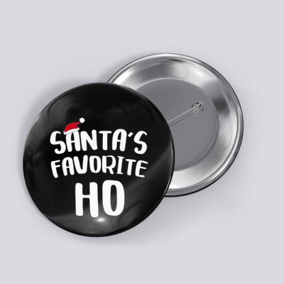 Santa's Favorite Ho Shirt Funny Christmas Gift Button
