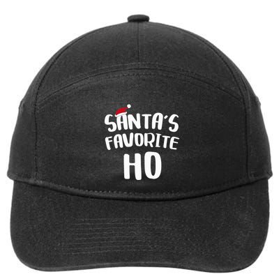 Santa's Favorite Ho Shirt Funny Christmas Gift 7-Panel Snapback Hat
