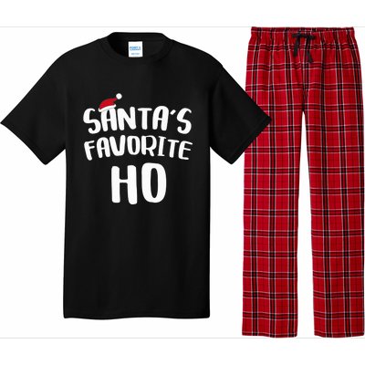 Santa's Favorite Ho Shirt Funny Christmas Gift Pajama Set