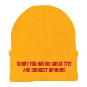 Sorry For Having Great Tits And Correct Opinions Knit Cap Winter Beanie