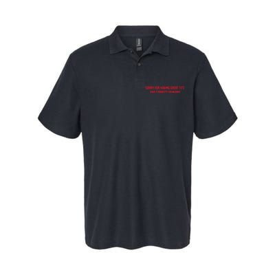 Sorry For Having Great Tits And Correct Opinions Softstyle Adult Sport Polo