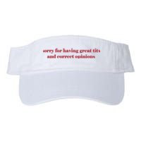 Sorry For Having Great Tits And Correct Opinions Valucap Bio-Washed Visor