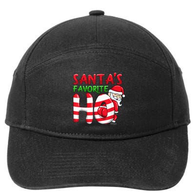 Santas Favorite Ho Santa favourite Ho Funny Girls Christmas 7-Panel Snapback Hat