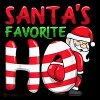 Santas Favorite Ho Santa favourite Ho Funny Girls Christmas Flatbill Hat