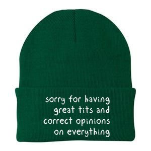 Sorry For Having Great Tits And Correct Opinions On Everything Knit Cap Winter Beanie