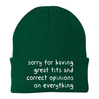 Sorry For Having Great Tits And Correct Opinions On Everything Knit Cap Winter Beanie