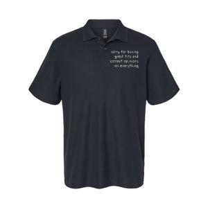 Sorry For Having Great Tits And Correct Opinions On Everything Softstyle Adult Sport Polo