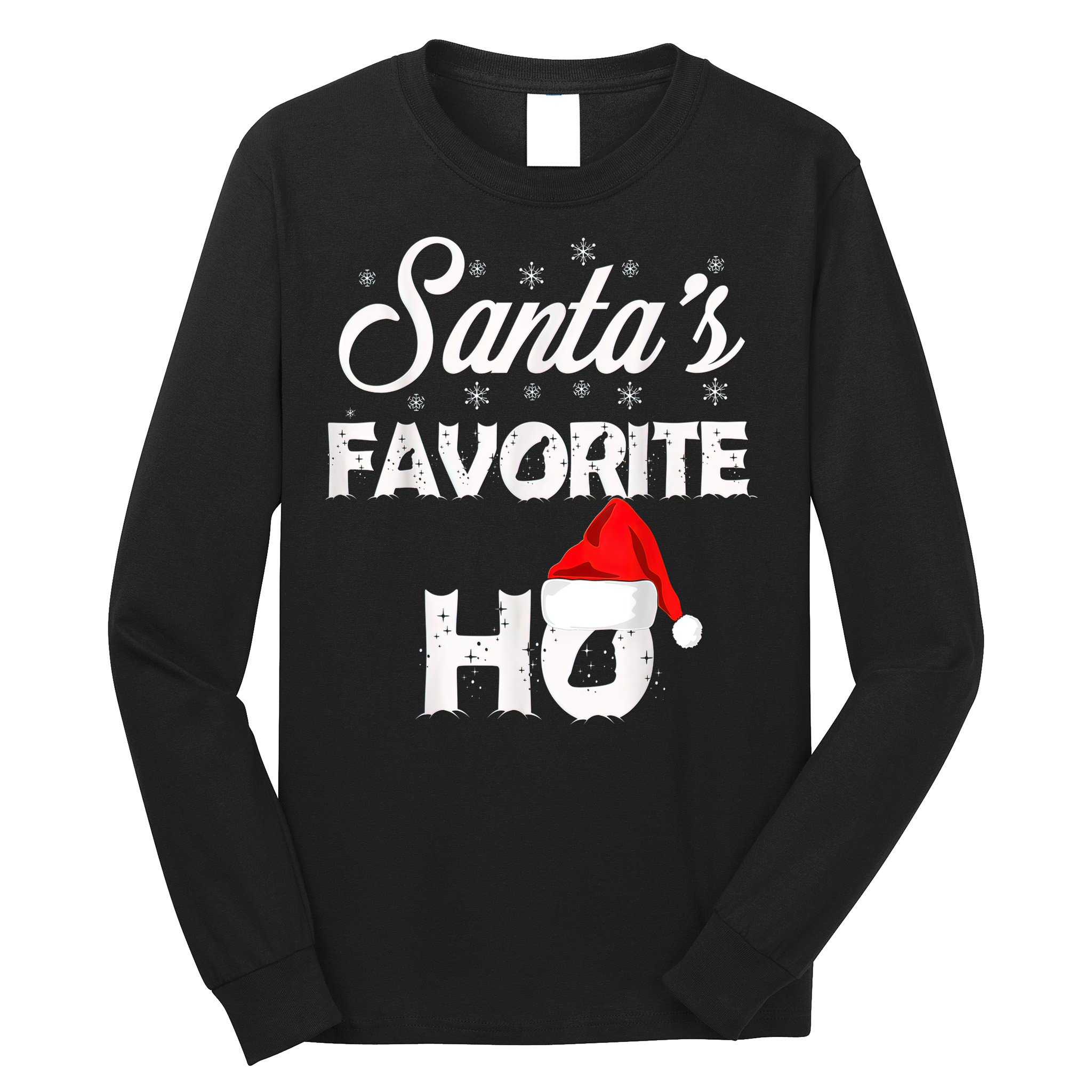 Santa's Favorite Ho Funny Christmas Gift Long Sleeve Shirt