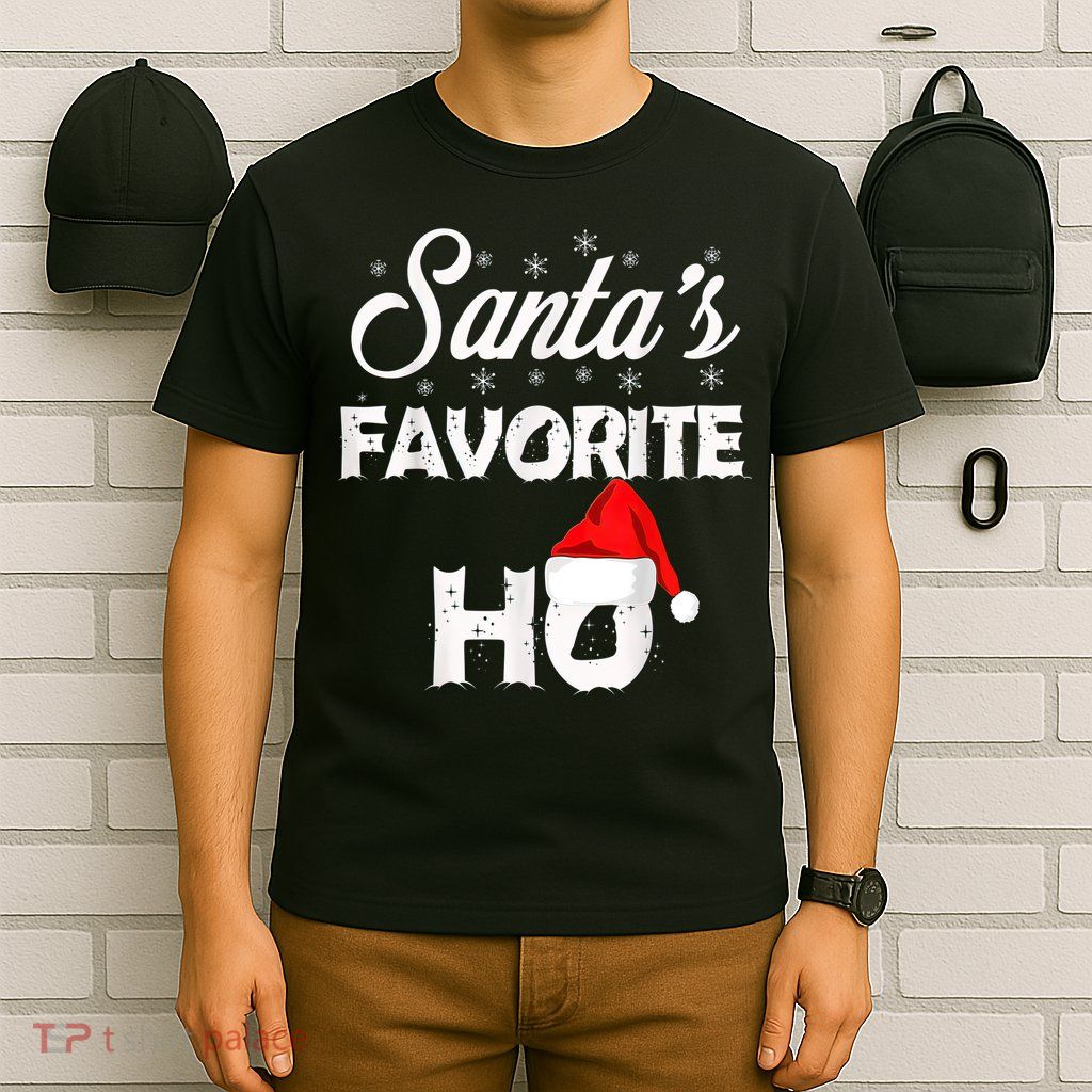 Santa's Favorite Ho Funny Christmas Gift T-Shirt