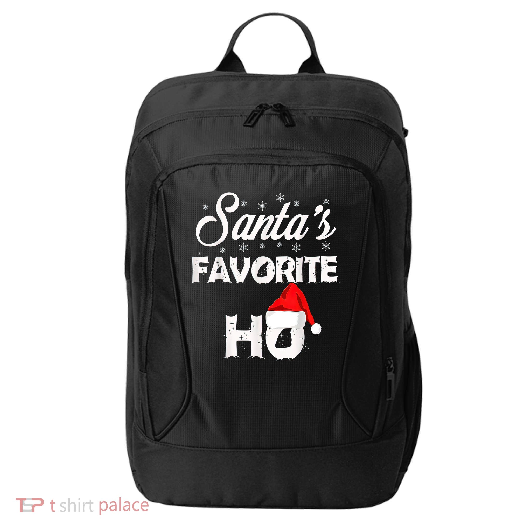 Santa's Favorite Ho Funny Christmas Gift City Backpack