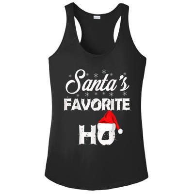 Santa's Favorite Ho Funny Christmas Gift Ladies PosiCharge Competitor Racerback Tank