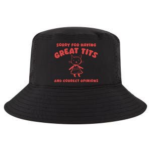 Sorry For Having Great Tits Cool Comfort Performance Bucket Hat