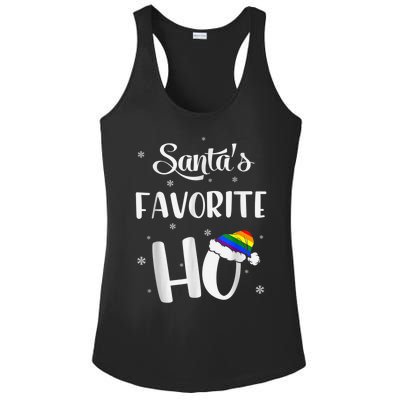 Santas Favorite Ho Gay Christmas Lesbian Xmas Shirt Ladies PosiCharge Competitor Racerback Tank