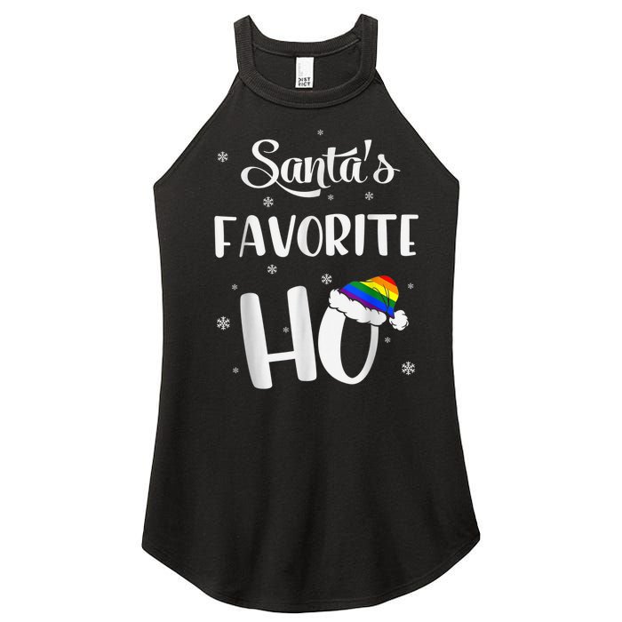 Santas Favorite Ho Gay Christmas Lesbian Xmas Shirt Women’s Perfect Tri Rocker Tank