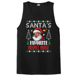 SantaS Favorite Hospice Nurse Funny Christmas Funny Gift PosiCharge Competitor Tank