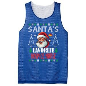 SantaS Favorite Hospice Nurse Funny Christmas Funny Gift Mesh Reversible Basketball Jersey Tank