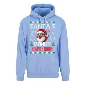 SantaS Favorite Hospice Nurse Funny Christmas Funny Gift Unisex Surf Hoodie