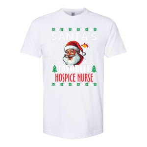 SantaS Favorite Hospice Nurse Funny Christmas Funny Gift Softstyle CVC T-Shirt