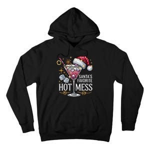 SantaS Favorite Hot Mess Christmas Holiday Margarita Drink Tall Hoodie