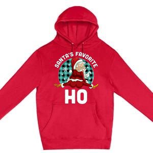 SantaS Favorite Ho Xmas Naughty Santa Christmas Pajama Premium Pullover Hoodie