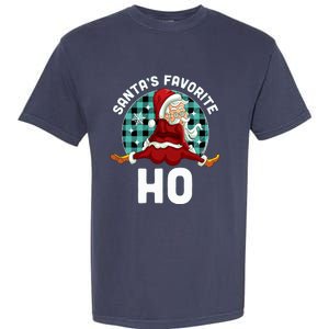 SantaS Favorite Ho Xmas Naughty Santa Christmas Pajama Garment-Dyed Heavyweight T-Shirt