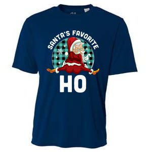 SantaS Favorite Ho Xmas Naughty Santa Christmas Pajama Cooling Performance Crew T-Shirt