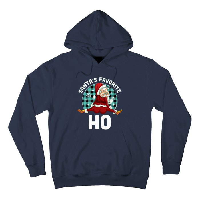 SantaS Favorite Ho Xmas Naughty Santa Christmas Pajama Hoodie