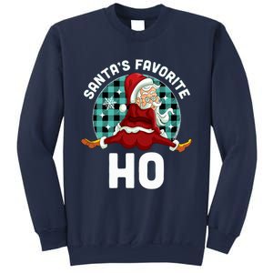 SantaS Favorite Ho Xmas Naughty Santa Christmas Pajama Sweatshirt