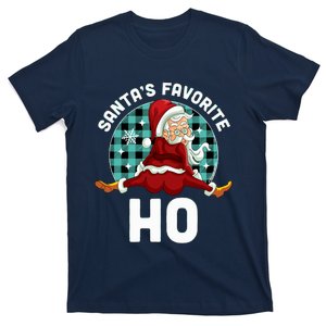 SantaS Favorite Ho Xmas Naughty Santa Christmas Pajama T-Shirt