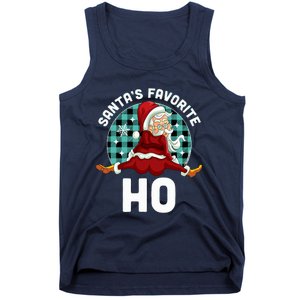 SantaS Favorite Ho Xmas Naughty Santa Christmas Pajama Tank Top